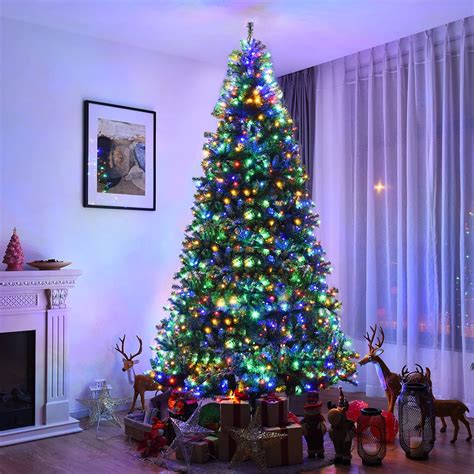 artificial christmas tree led lights|christmas trees with lights attached.